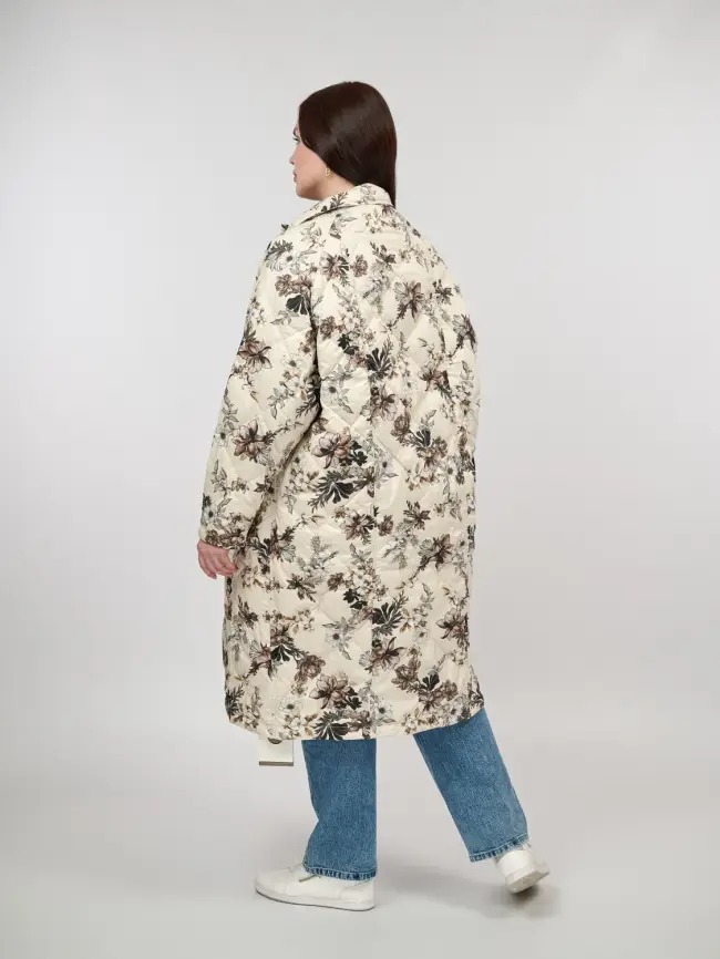 Пуховое пальто 51010 Размер 48-56 фото 8