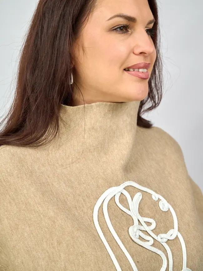 Джемпер "Девушка" 0921 Размер 46-54 фото 4