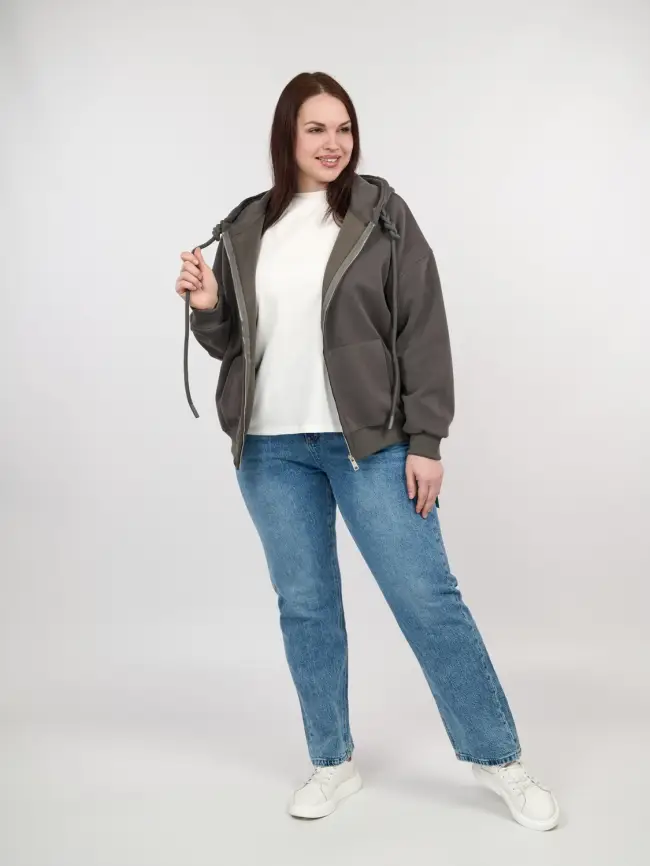 Худи зип оверсайз 505 Размер 50-58 фото 140