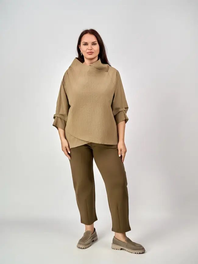 Блуза 33491 ЭттоПлюс Размер 50-58 фото 14