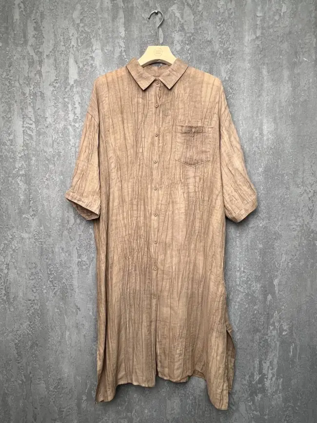 Рубашка-кардиган рукав 3/4 24093 Размер 50-58 фото 29