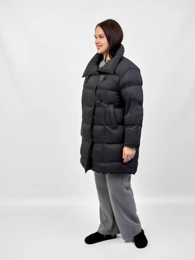 Полупальто пуховое 202416 Размер 50-56 фото 24