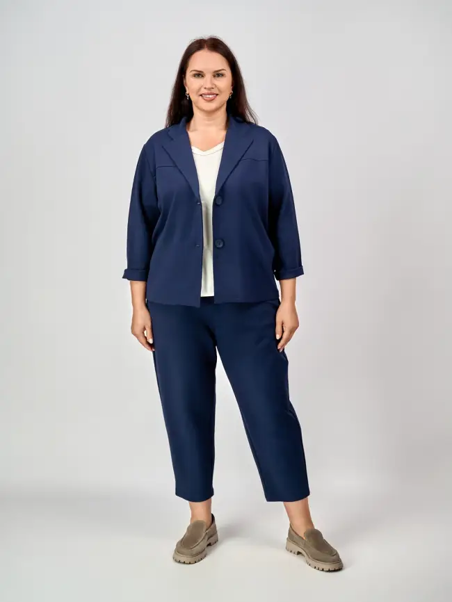 Костюм двойка ЭттоПлюс 8693 Размеры 50-58 фото 33