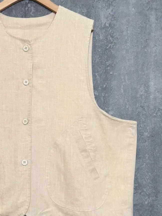 Жилет лен на подкладке 24625 Размер 50-58 фото 6