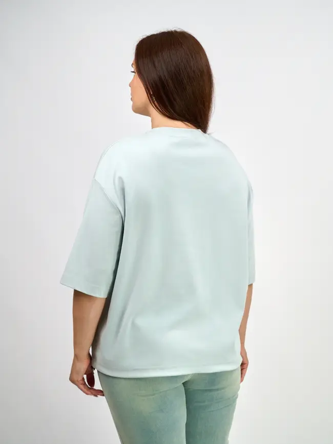 Лонгслив с принтом 95047 Размеры 48-58 фото 41