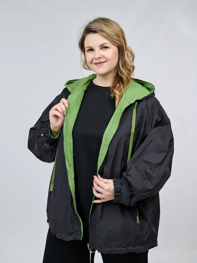 Двухсторонняя ветровка 17167 Размер 50-58 фото 43