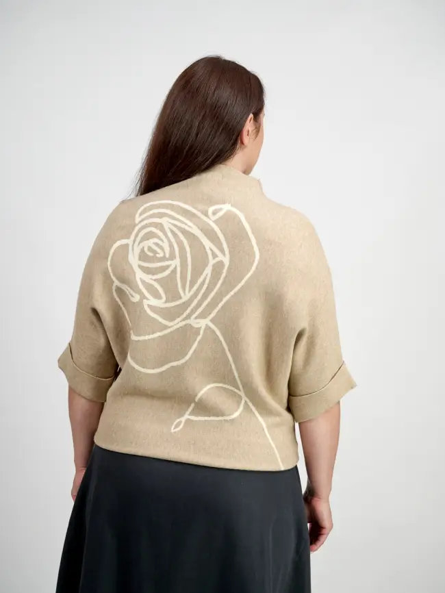 Джемпер "Роза" 893 Размер 48-56 фото 6