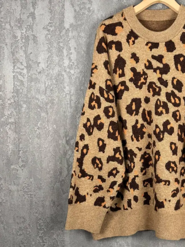 Джемпер Леопард 50-58 58258 фото 15
