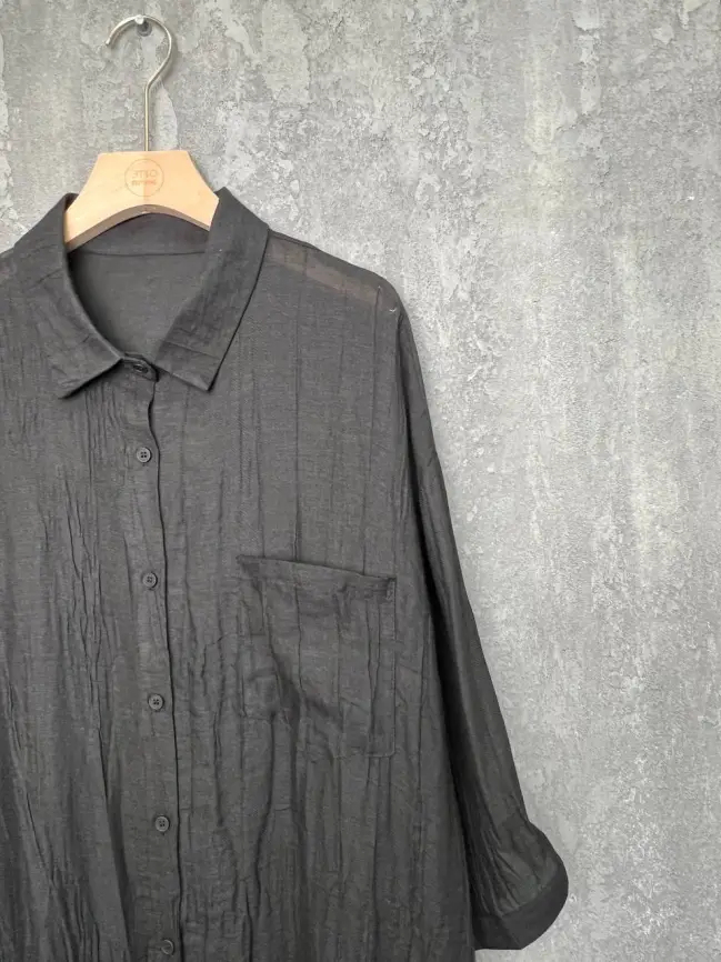 Рубашка-кардиган рукав 3/4 24093 Размер 50-58 фото 9