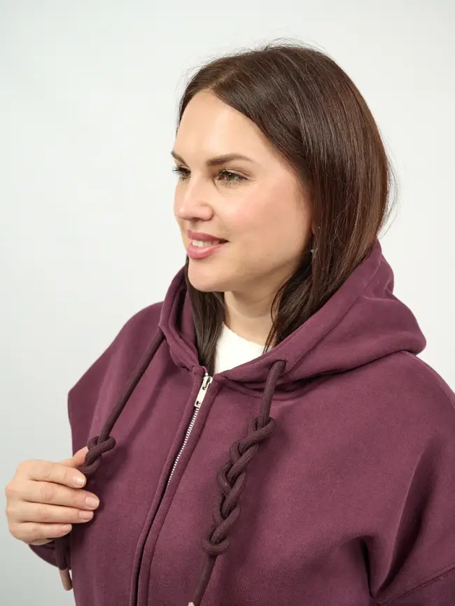 Худи зип утепленное оверсайз 506 Размер 50-58 фото 233