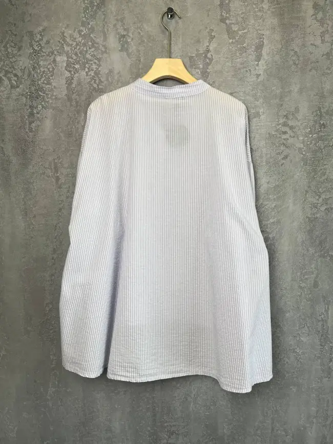 Рубашка фонарик Италия 3160 полоска Размер 52-58 фото 23