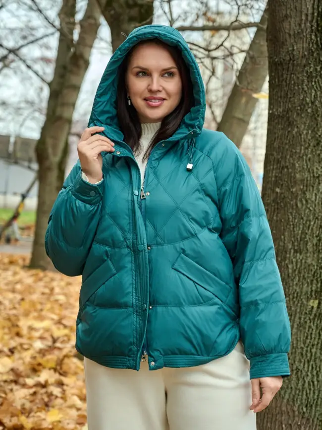 Пуховая куртка ЭттоПлюс 2553 Размер 48-54 фото 157