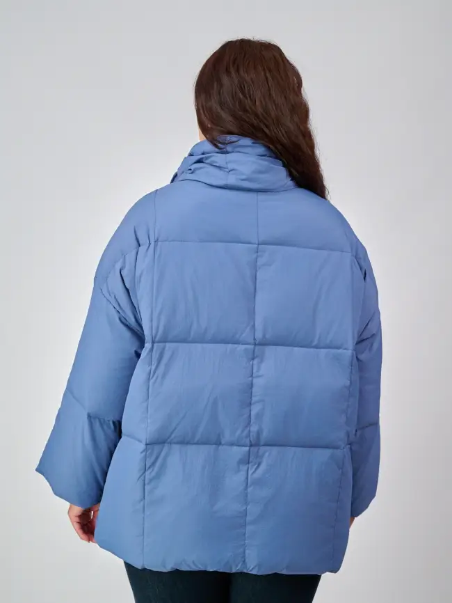 Пуховик женский с шарфом 8358 Размер 50-58 фото 33