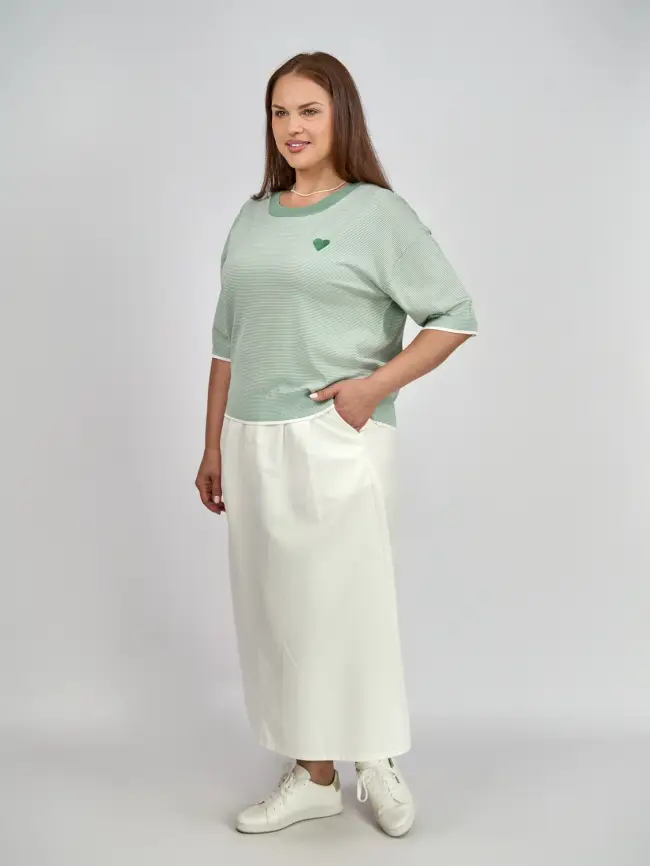 Джемпер облегченный ЭттоПлюс 25415 размер 48-54 фото 45