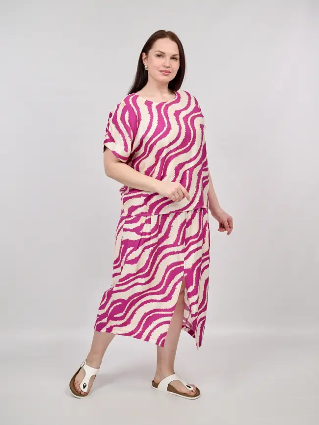 Юбка ЭттоПлюс 0023 Размеры 48-60 фото 25