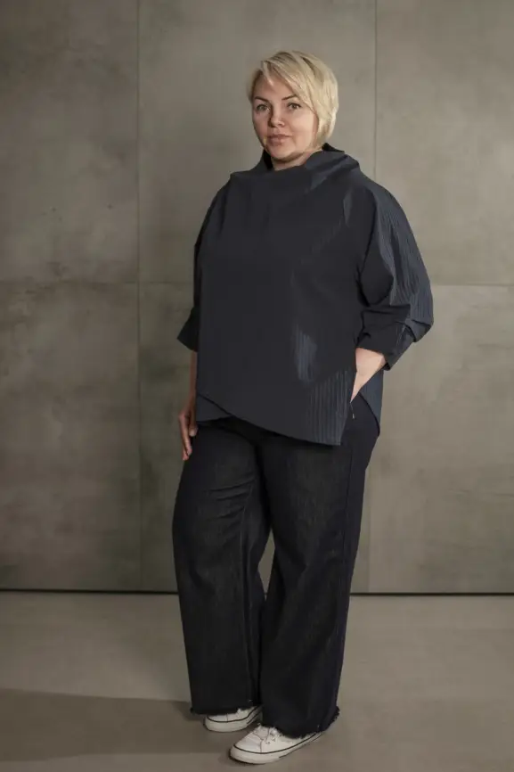 Блуза 33491 ЭттоПлюс Размер 50-58 фото 65