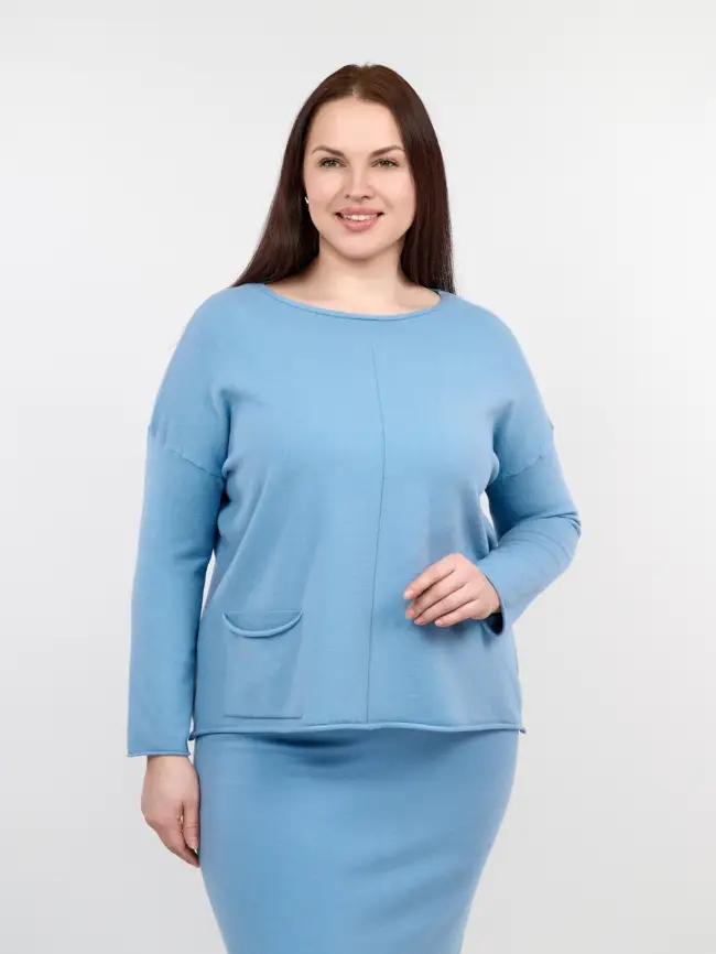 Джемпер ЭттоПлюс 1235 Размер 48-56 фото 32