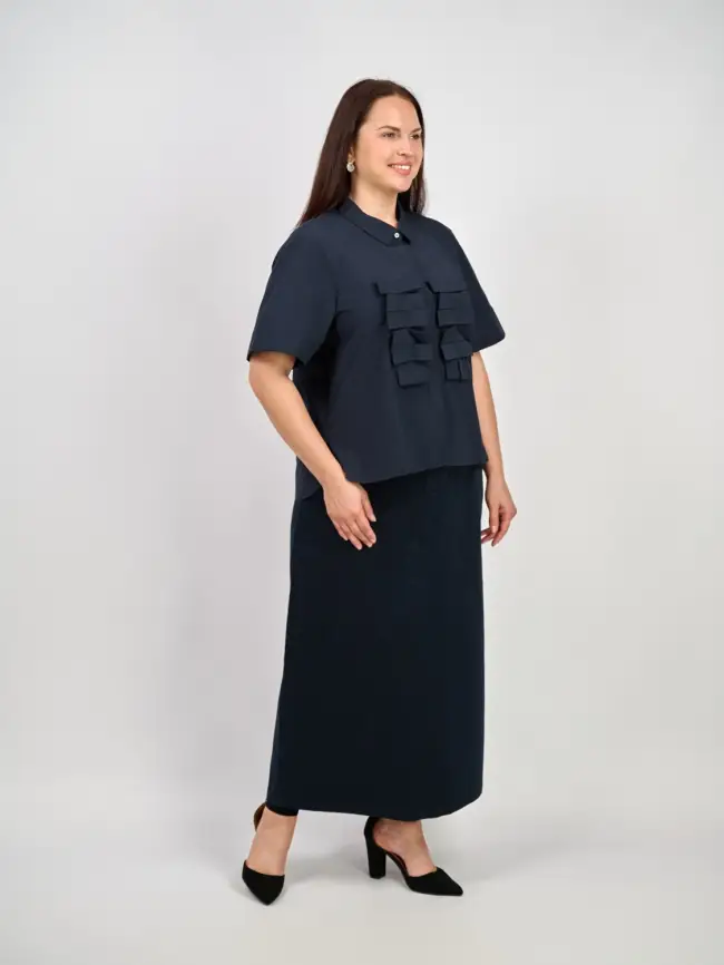 Блуза 52364 размеры 50- 58 фото 7