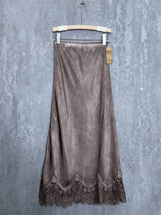 Юбка с кружевом 6292 Италия Размер 46-54 фото 43