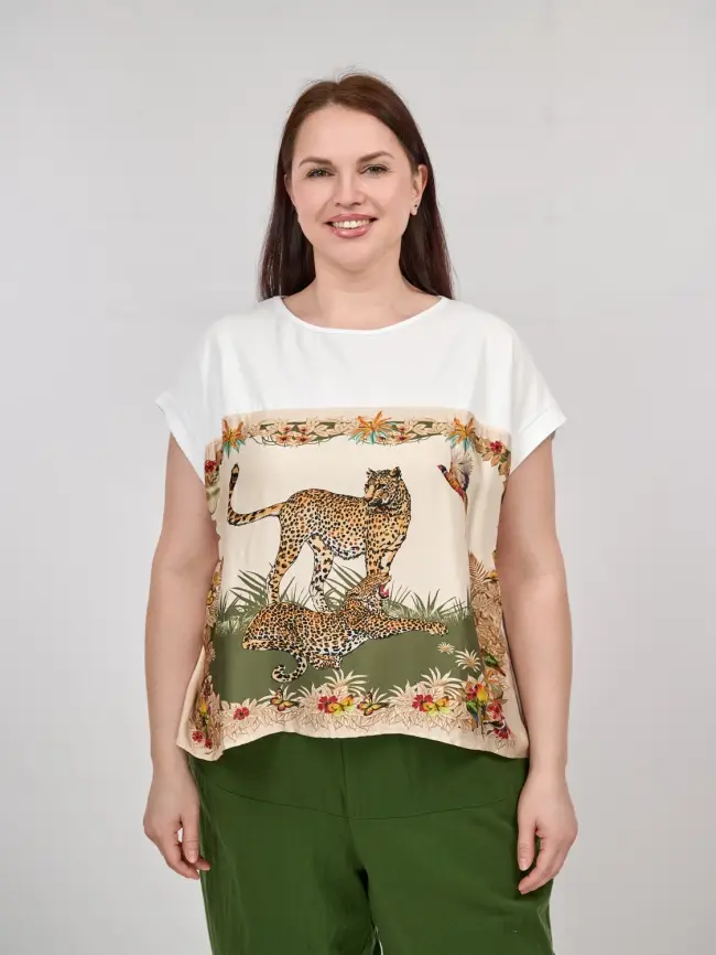 Блуза Италия 8860 Размер 50-58 фото 41