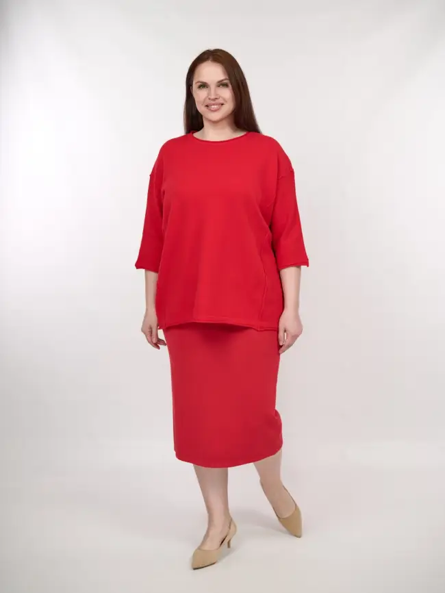 Юбка-карандаш ЭттоПлюс 272 Размер 50-54 фото 57