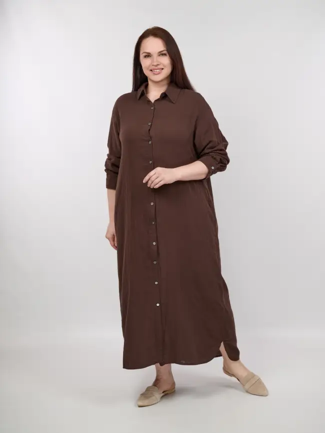 Платье рубашка ЭттоПлюс 261505 Размер 50-58 фото 25