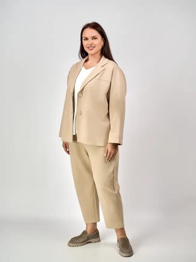 Костюм двойка ЭттоПлюс 8693 Размеры 50-58 фото 52