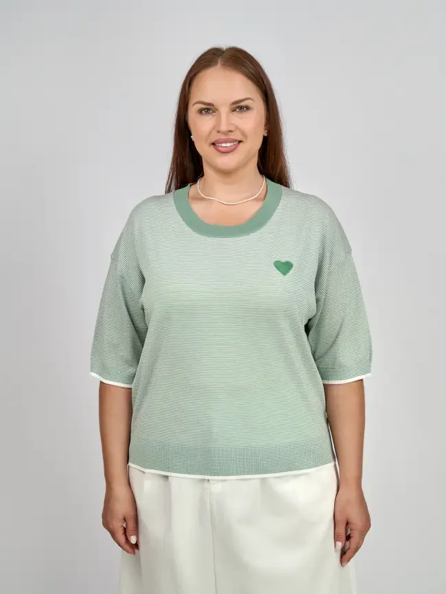 Джемпер облегченный ЭттоПлюс 25415 размер 48-54 фото 49