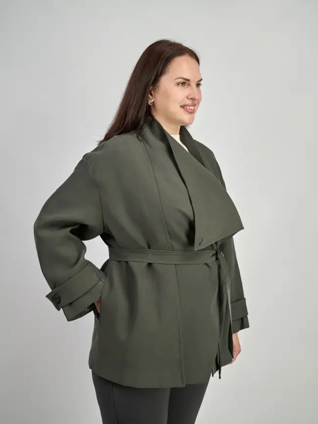 Тренч 26233 Размер 50-58 фото 6