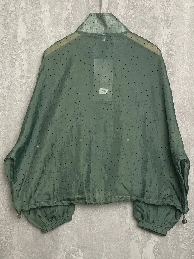 Ветровка-пыльник в горох 6703 Размер 50-58 фото 47