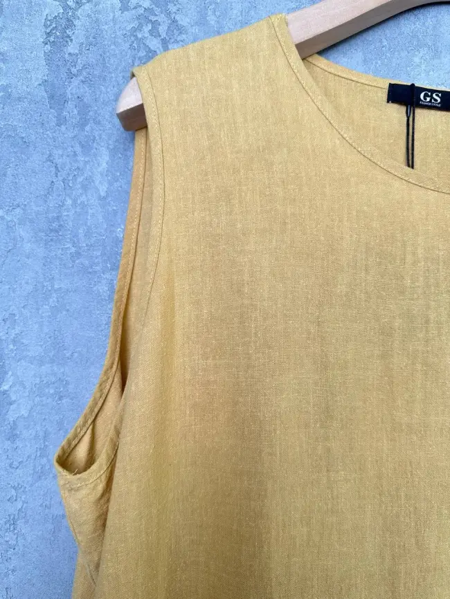 Сарафан волан лен 23300 Размер 54-58 фото 5