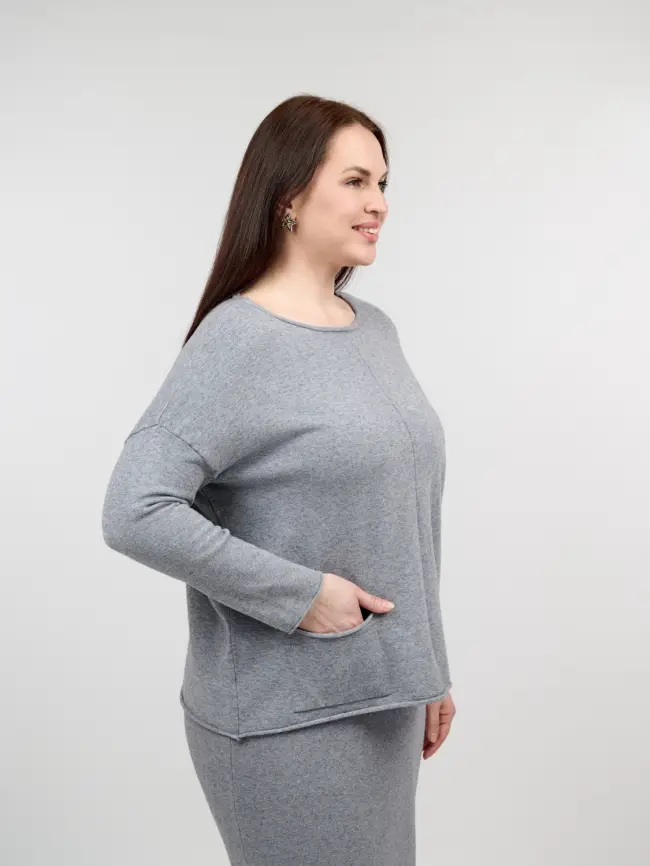 Джемпер ЭттоПлюс 1235 Размер 48-56 фото 52