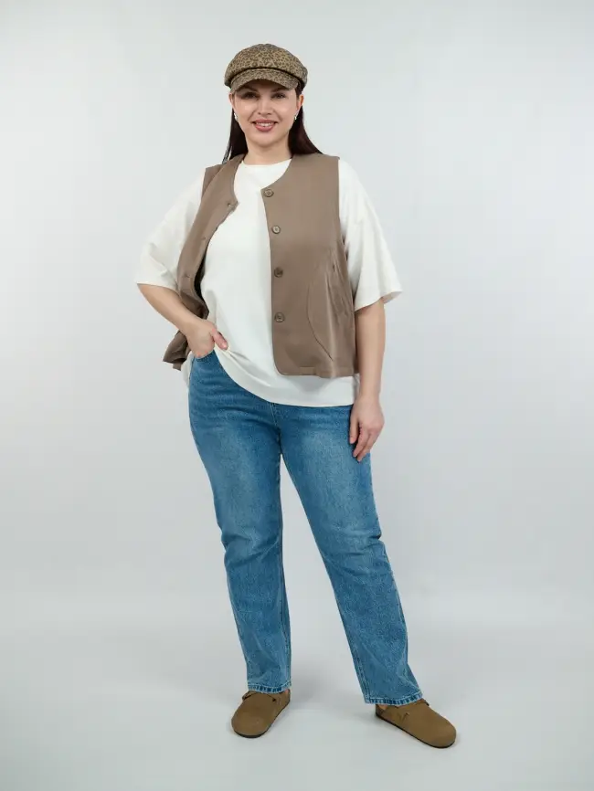 Джинсы 25266 ЭттоПлюс Размер 50-56 фото 4