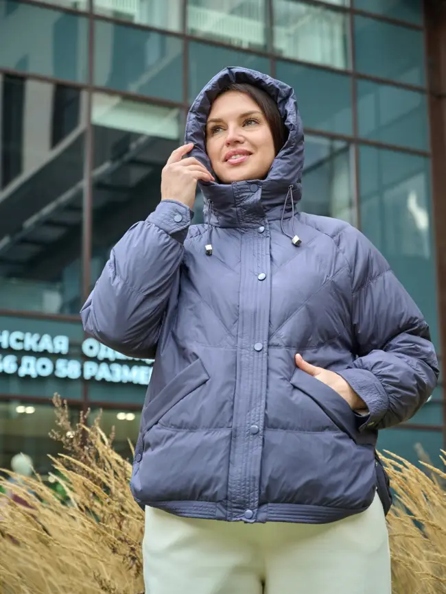 Пуховая куртка ЭттоПлюс 2553 Размер 48-54 фото 73