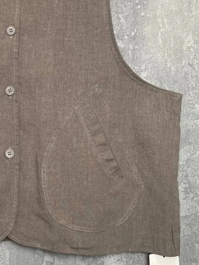 Жилет лен на подкладке 24625 Размер 50-58 фото 22