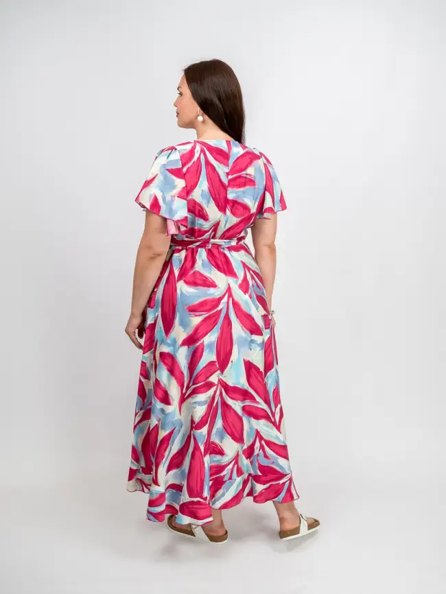 Платье на запахе ЭттоПлюс 044 размеры 48 - 58 фото 21