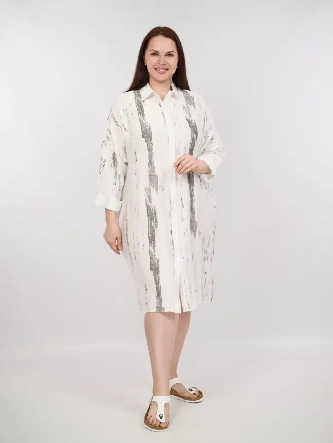 Платье рубашка ЭттоПлюс 22983 Размер 50-58 фото 1