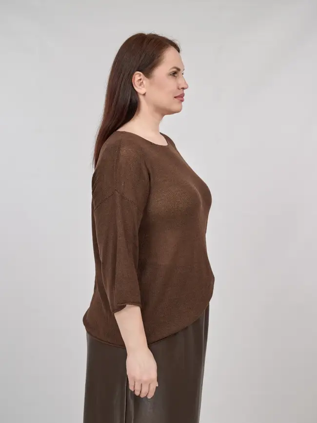 Джемпер облегченный ЭттоПлюс 25107-1 Размер 50-58. фото 114