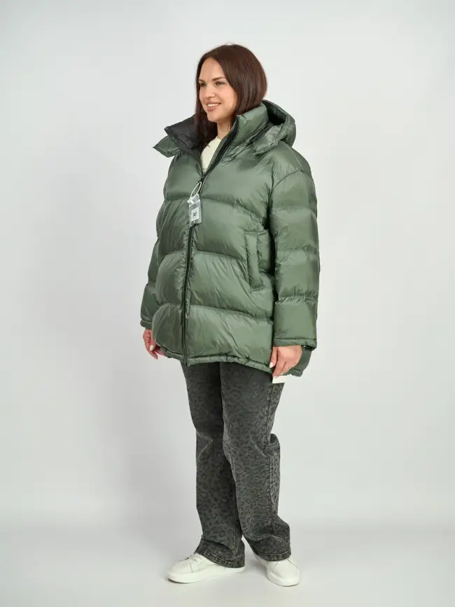 Пуховик зимний 9903 удлиненный Размер 50-60 фото 31