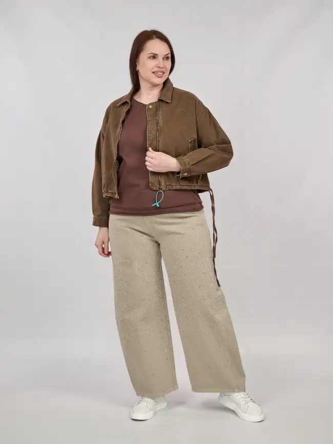 Куртка джинсовая  88111 Размер 48-56 фото 6