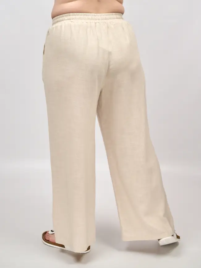 Палаццо лен 25002-2 Размер 54-58 фото 13