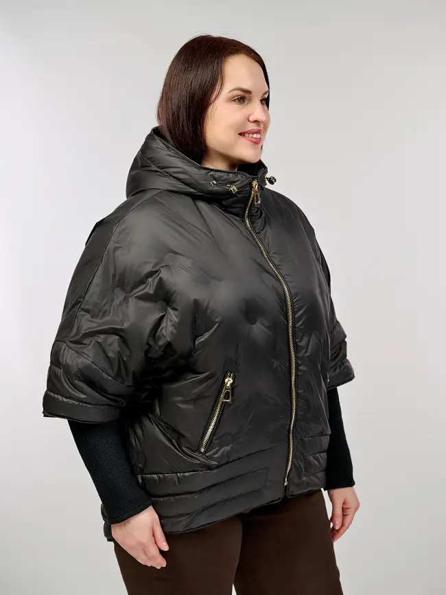 Куртка с трикотажным рукавом 6560 Размер 48-54 фото 36