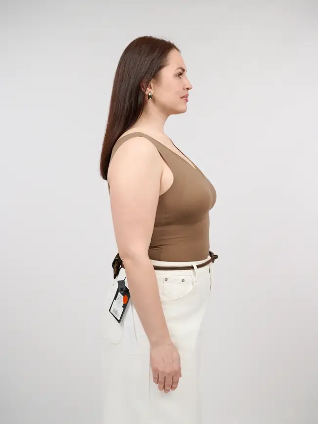 Топ-майка с чашками 1551 Размер 46-54 фото 15