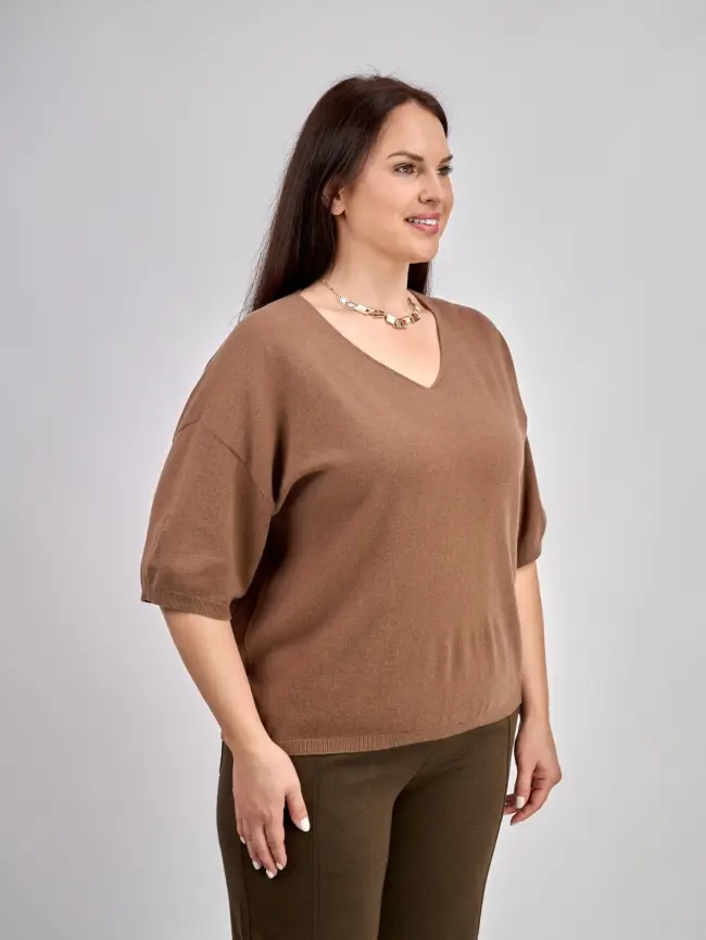 Джемпер 20241 ЭттоПлюс Размер 50-58 фото 58