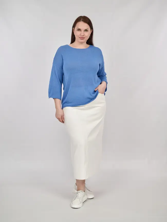 Джемпер облегченный ЭттоПлюс 25107-1 Размер 50-58. фото 161