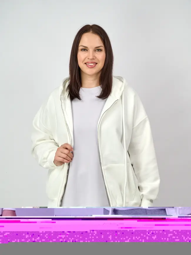 Худи зип утепленное оверсайз 506 Размер 50-58 фото 12