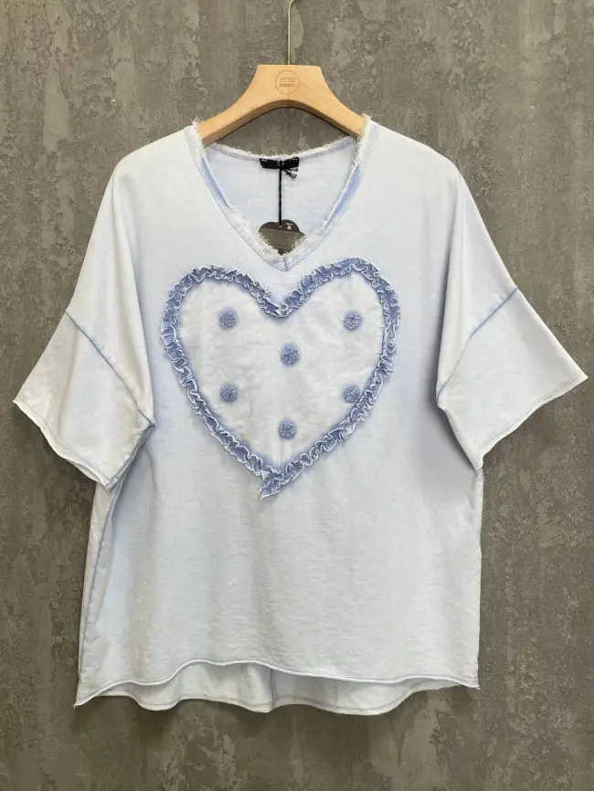 Футболка Сердце 6001 Италия Размер 50-58 фото 8