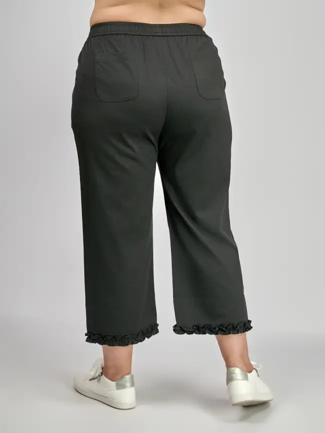 Брюки лето с рюшами 1239 размеры 48- 58 фото 12