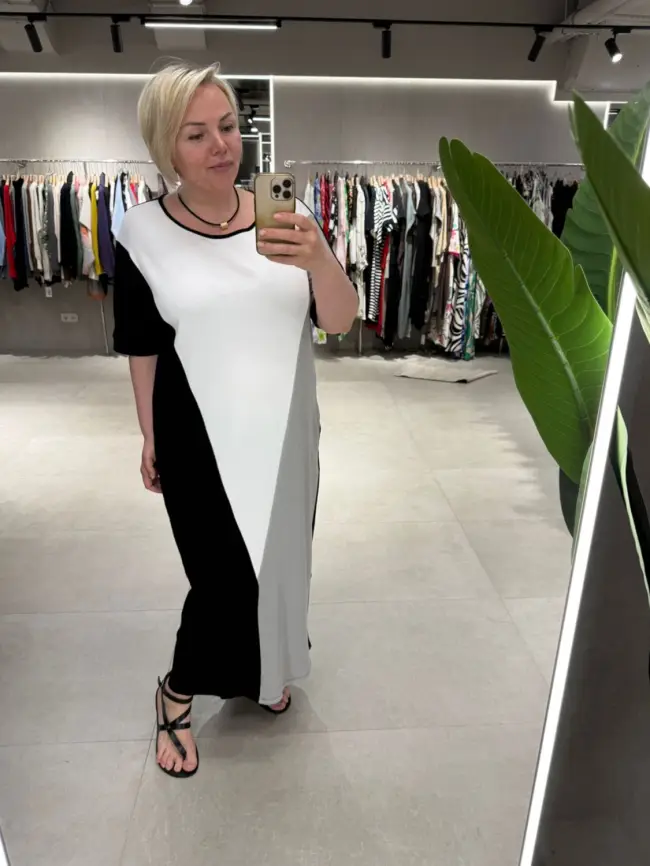 Платье три цвета ЭттоПлюс 34185 размер 54- 56 фото 7