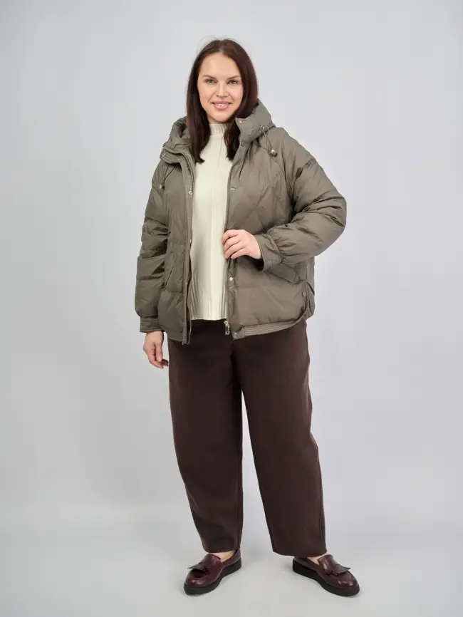 Пуховая куртка ЭттоПлюс 2553 Размер 48-54 фото 186